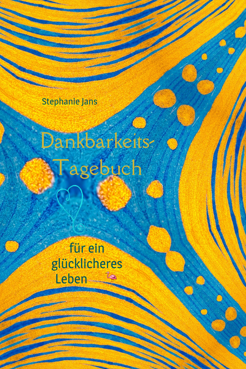 Buchcover Dankbarkeitstagebuch in türkis-cross